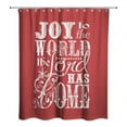 thumbnail image 2 of Creative Products Joy to the World 71x74 Shower Curtain, 2 of 2