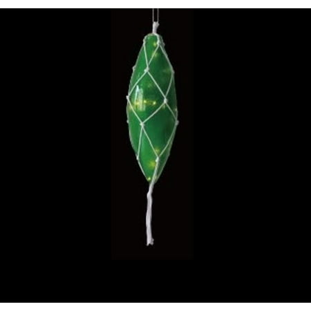 36" Lighted Roped Green Finial Drop Outdoor Christmas Decoration - Clear Lights