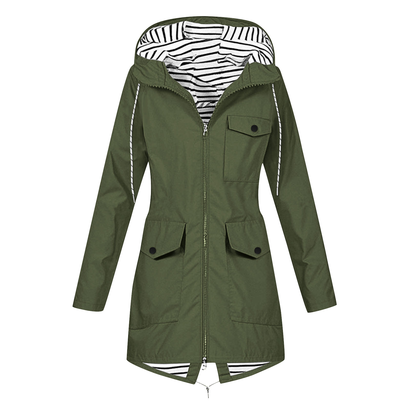 Veste Imperméable Femme Léger Avec Capuche | Coupe-Vent Sport Extérieur | Poches Zippées