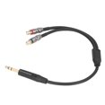 thumbnail image 4 of Cable RCA dual a 635 mm cable OFC Conductor HiFi estéreo de 10 pies RCA dual profesional a cable de 1/4 de pulgada para estudio Fugacal Otros, 4 of 8