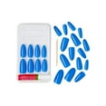 thumbnail image 4 of GoldFinger False Nails Kit, Black Fake Nails, Ready to Wear Gel & Manicure Stick included, Medium Almond Shape, Long-Lasting Hottest Trend Glue on Nails, Convenient & Easy to Apply (Pitch Black), 4 of 11