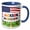 Blue/White, variant on 3drose, Jackson, Mississippi. the American Flag. Cool Patriotic Family Gift, 11oz Two-tone Yellow Mug