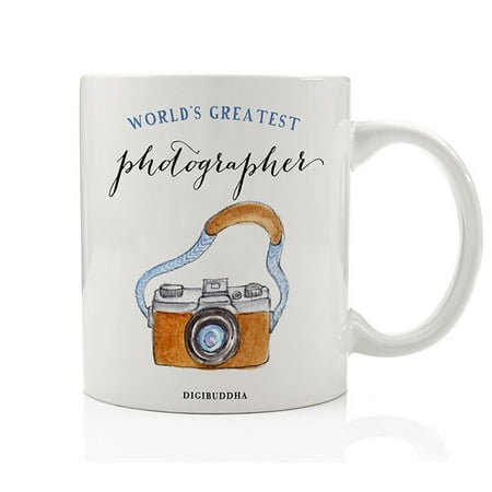 Photographer Gifts, World's Greatest Mug Oh Snap Camera Photography Professional Christmas Present Birthday Gift Idea for Men Woman Her Him from Client Family 11oz Ceramic Coffee Cup Digibuddha