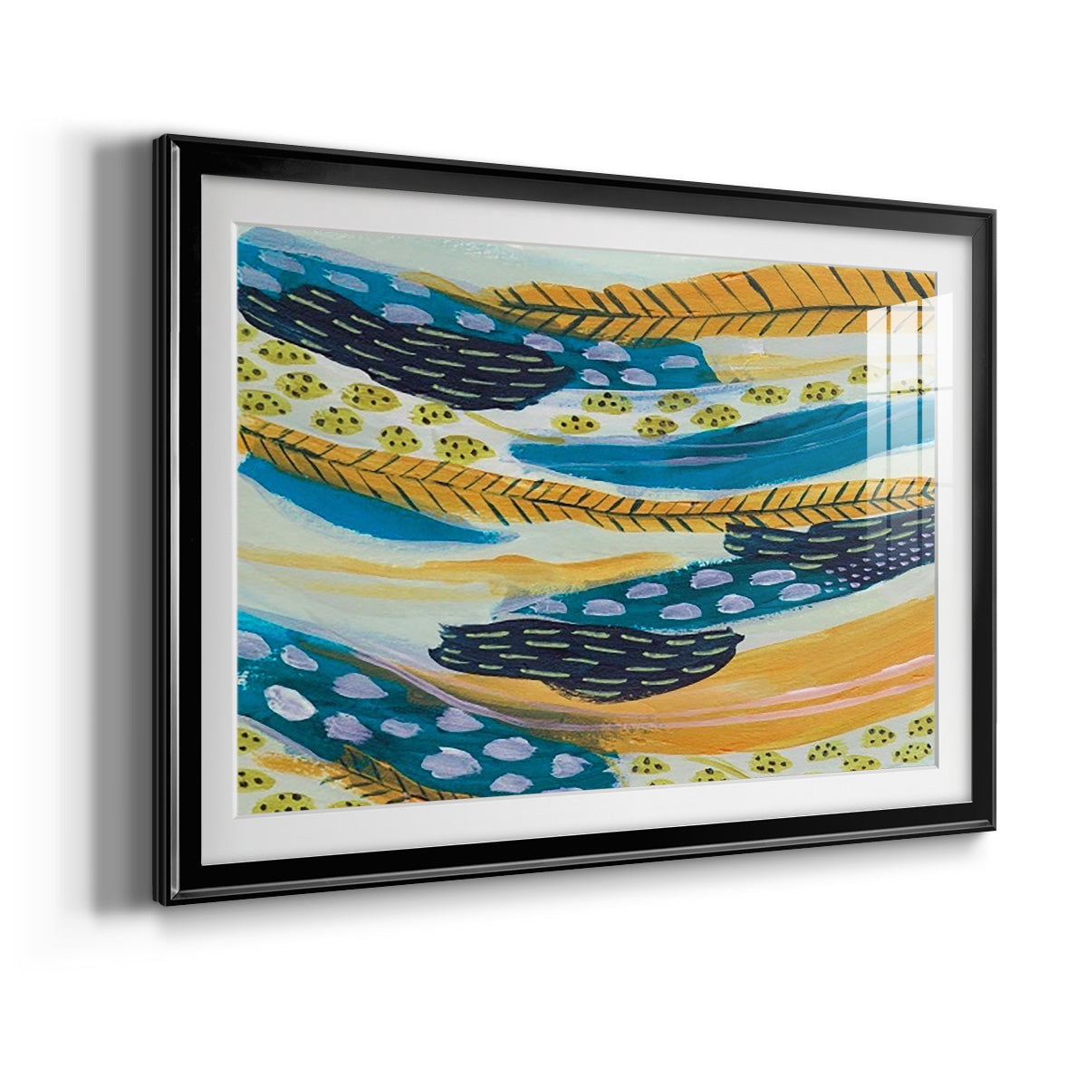 Feathery III Premium Framed Print - Ready to Hang