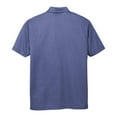 thumbnail image 6 of Yellow Rooster Mens Short Sleeve Heathered Silk Touch Polo Royal Heather 4XL, 6 of 7