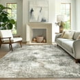 thumbnail image 1 of Refurbished KUETH CAR5107-BK2-5X7-WAL-R Ultra Thin Indoor Machine Washable Area Rugs, CAR5107-BK2, 5'x7', 1 of 4