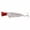 Red Silver, variant on Topwater Popper Fishing Lure, Hard Bait with Treble Hooks for Bass Striper and Saltwater Fishing, Red Silver, 1.41 oz, 4.92 Inch
