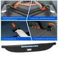 thumbnail image 4 of Cargo Security Rear Trunk Cover Retractable Cargo Cover Black All-Season Use, 4 of 7