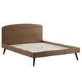 thumbnail image 2 of Bronwen Full Wood Platform Bed Walnut, 2 of 7