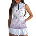 thumbnail image 3 of Whosucclay Workout Tank Tops for Women, Half Zip Collar Moisture Wicking for Indoor Tennis, Quick Dry Comfortable Women's Sleeveless Golf Shirt, 3 of 7