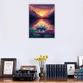 thumbnail image 3 of Mudket Framed Canvas Wall Art, White Orchid Candles Zen Stones Wall Decor, Elegant Calming Spa Floral Waterproof Art Prints for Bathroom Bedroom Living Room Home Decor - 24"L x 16"W, 3 of 9