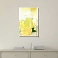 thumbnail image 2 of wall26 - Canvas Prints Wall Art - Delicious Lemonade on Table on Light Background | Modern Wall Decor/Home Decoration Stretched Gallery Canvas Wrap Giclee Print. Ready to Hang - 32" x 48", 2 of 4