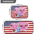 thumbnail image 2 of SKYSONIC Meow Cat Love Kitchen Mats and Rugs Floral American Flag Floor Runner Area Rug Washable Carpet Perfect for Living Room Bedroom Entryway,19.7"x27.6"+19.7"x47.2", 2 of 7