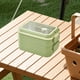 thumbnail image 4 of Fiambrera de microondas | Recipiente Bento Hermético y Sellado | Divisor para fruta y ensalada | Plástico 20x13x12cm | Blanco, Verde, Amarillo | Oficina, Viajes, Picnic | Palillos duraderos, 4 of 6