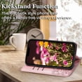 thumbnail image 4 of for iPhone 15 Plus/iPhone 14 Plus Wallet Case for Women,Butterfly Emboss PU Leather Flip Folio Cover Card Holder Stand Phone Case Wallet for iPhone 14 Plus/15 Plus 6.7 Inch (Rose Gold), 4 of 13