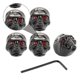 thumbnail image 2 of Electric Guitar Metal Volume Control Knobs Black For Music Performance 4Pcs, 2 of 5