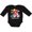 AB-Black, variant on Inktastic TWO-I-E-I-O 2nd Birthday Boys or Girls Long Sleeve Baby Bodysuit