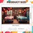 thumbnail image 2 of Romantic  Valentine's Day Banner Vintage Car Love Backdrop Heart Balloons Red Roses Valentine Celebration Banner for Valentine's Day Party Romantic Date Photo Shoot, 2 of 8