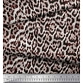 thumbnail image 3 of Soimoi Pink Cotton Duck Fabric Leopard Animal Skin Printed Fabric 1 Yard 44 Inch Wide, 3 of 3