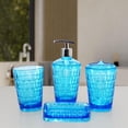 thumbnail image 1 of Dispensador de jabón Macarena juego de accesorios de baño moderno vaso para enju azul, 1 of 8