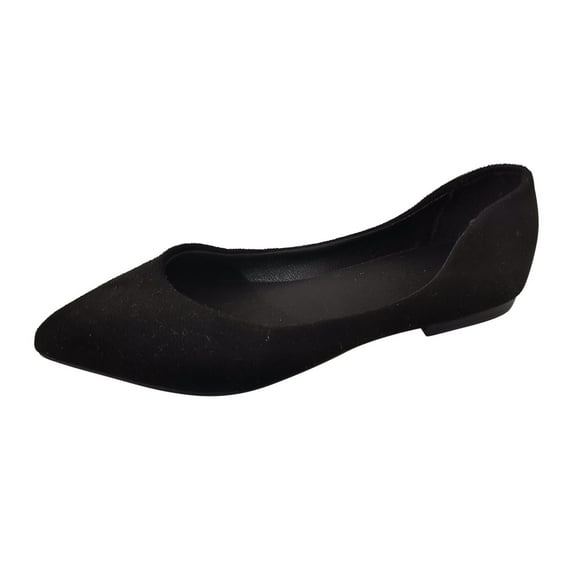 TOWED22 Women's Flats Shoes Pointed-Toe Dress Shoes for Women Flats Shoes Comfortable Flats Shoes Black,8