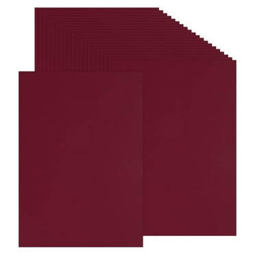 Uxcell 50 Sheets Colored Cardstock Paper, A4 Size 250GSM Thick Card Stock for DIY Crafts Scrapbooking, Red