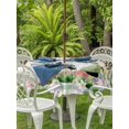 thumbnail image 2 of Outdoor Tablecloth with Umbrella Hole and Zipper, Happy Easter Round Table Cloth 60 Inch Waterproof Tablecloth, Green Blue Gnomes Bunny Flowers Striped Picnic Table Cover for Patio Camping, 2 of 7