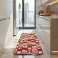 thumbnail image 4 of Red Christmas Patchwork Pattern Kitchen Rug Mat,Kitchen Runner Rugs Non Skid Washable,Decorative Kitchen Floor Mats for Kitchen,Sink,Laundry,17"x47.2", 4 of 7