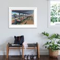 thumbnail image 3 of Art.com Hampton Beach, NH, Listening to the Band on the Casino Veranda Scene Art Print by Lantern Press, White Frame Wall Art, 44" x 32", 3 of 5