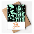 thumbnail image 1 of Cartes de Remerciement Bâtiment Gothique de paris Enveloppes Note Vierge, 1 of 3