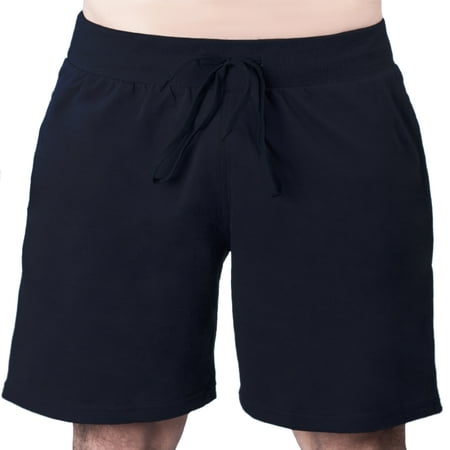 Men's Drawstring Cotton Lycra Sports Yoga Bermuda Shorts (Best Yoga Clothes For Men)