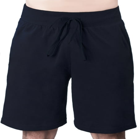 Lycra Activewear - Men's Drawstring Cotton Lycra Sports Yoga Bermuda Shorts Pants
