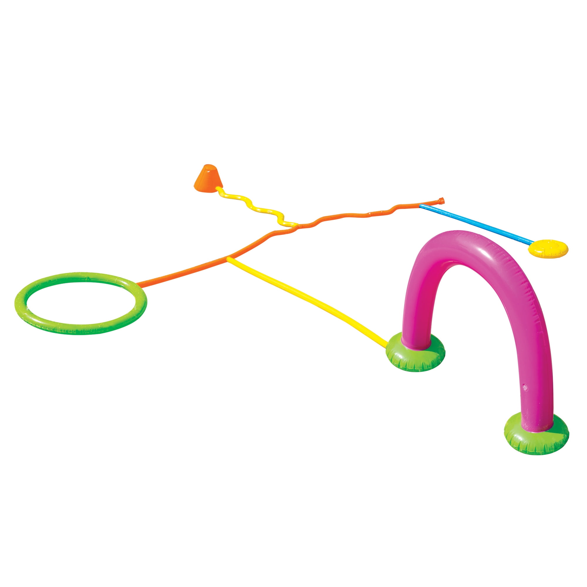 Banzai Splash Sprinkler Water Park 11ft Long Outdoor Family Summer Fun Activity, Ages 3+