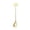Gold, variant on Nnndbs Halloween Bat Stainless Steel Spoon, Long Handle Coffee Stirring Spoon with Cute Bat Design, Gothic Dessert Teaspoon for Party Tableware