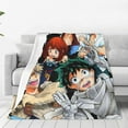 thumbnail image 2 of My Hero Academia Poster Flannel Blanket Ultra-Soft Micro Fleece Throw Blanket For Bed Sofa Couch Car Office Unisex Adult Fuzzy Bed Blanket Cozy Kids Throw Blanket 50"x40", 2 of 8