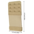 thumbnail image 2 of thinson Women Bra Soft Extender Polyester Flexible Bra Extension Strap Hook 5.7cm 3 Row 3 Row Hook Skin Color, 2 of 8
