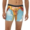 thumbnail image 2 of Salouo Happy Goat In Meadow Pattern Men's Boxer Briefs, Soft & Breathable Underwear Elastic Waistband Briefs for Men,1-Pack, 2 of 7