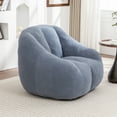 thumbnail image 2 of Bean Bag Chair with Filler, Bean Bag Sofa with Tufted Soft Stuffed Filling, Fluffy and Lazy Sofa, Comfy Cozy BeanBag Chairs with Memory Foam for Dorm, Apartment, Living Room, Light Blue, 2 of 9