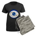 thumbnail image 5 of CafePress - Blue Evil Eye With Gold Accents Pajamas - Women's Short Sleeve Print T-Shirt and Pants Dark Cotton Pajama Set, 5 of 7