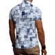 thumbnail image 4 of Men's Summer New Loose Print Short Sleeve Shirt Cardigan Beach Shirt 3XL, 4 of 5