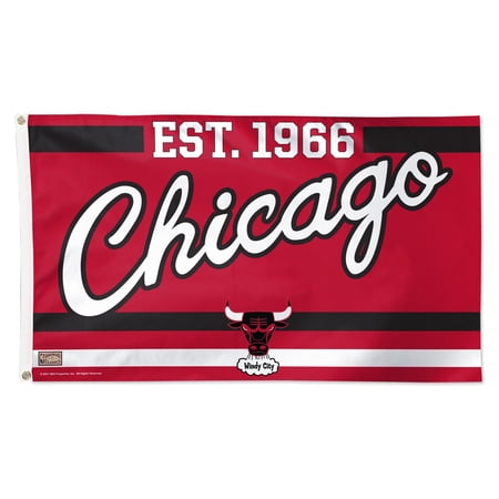 WinCraft Chicago Bulls 3 x 5 Single-Sided Franchise Establishment Deluxe Flag WinCraft Chicago Bulls 3 x 5 Single-Sided Franchise Establishment Deluxe Flag