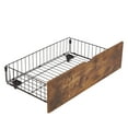thumbnail image 3 of Modern Queen Metal Platform Bed With Wooden Headboard & , Charging Location, 2 Drawer Storages, Led Lights, No Box Spring Required, 600 Lbs Weight Capacity, Easy Assembly Manipulation Socket, Deed, 3 of 7
