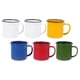 thumbnail image 2 of Juego de 6 tazas de esmalte de mano estilo retro, tazas de esmalte de colores, tazas gruesas para café o leche., 2 of 8