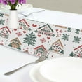 thumbnail image 4 of Yayeee Table Runner 90 inches Long Home Kitchen Dinning Party Decoration, Beige Nordic Christmas House, 4 of 7