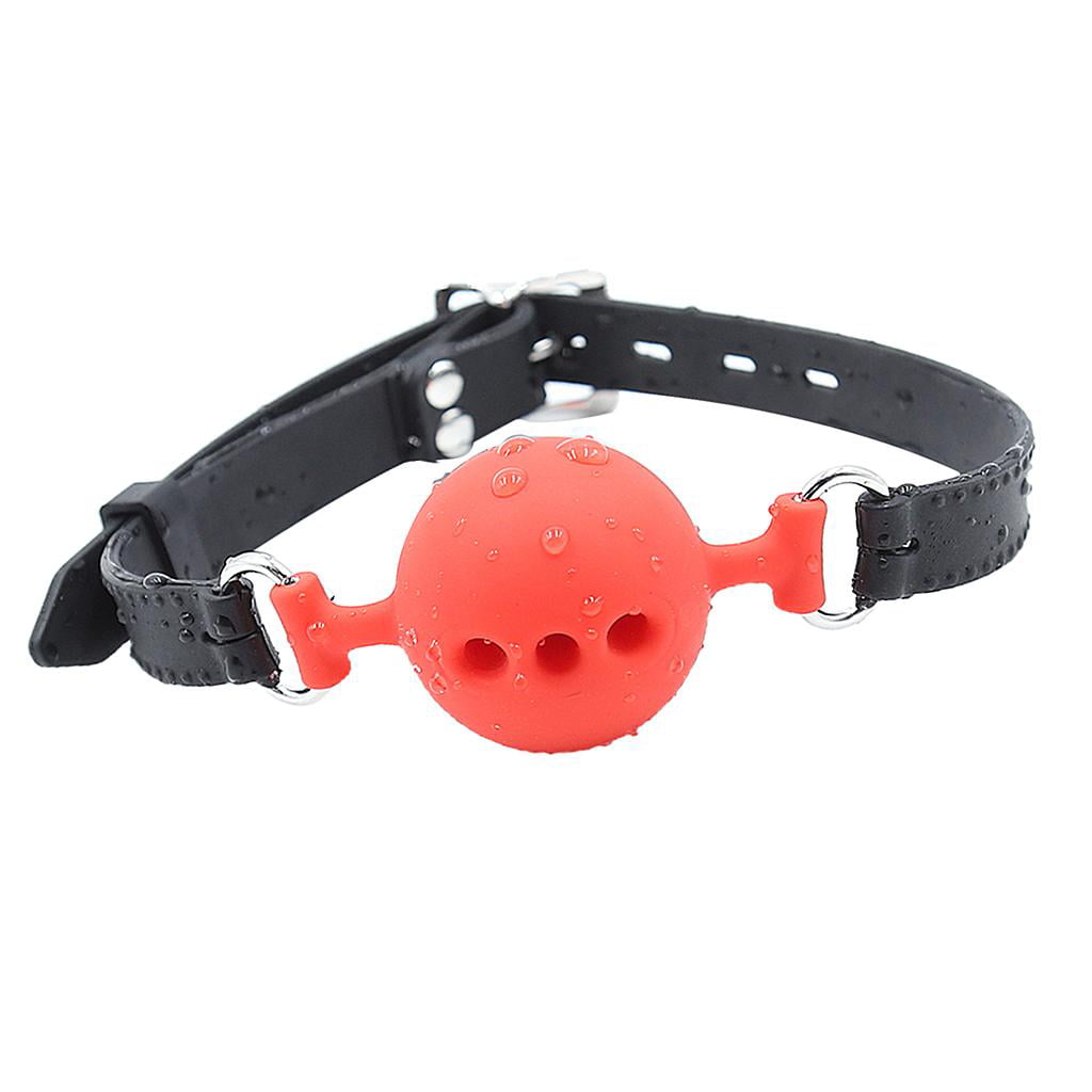 PINK faux/PU Leather BREATHABLE BALL MOUTH GAG 