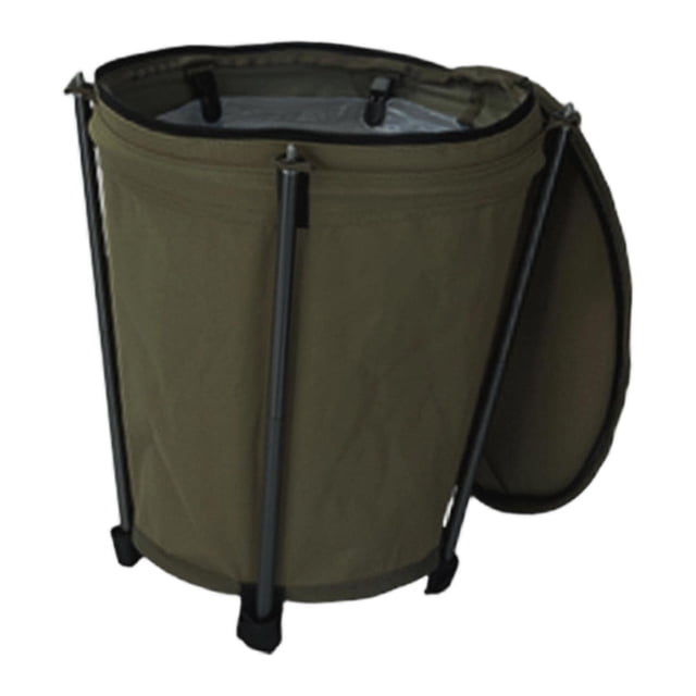 Cubo de basura para acampar, contenedor de basura, contenedor de almacenamiento, equipo de campamento, organizador portátil plegable Verde