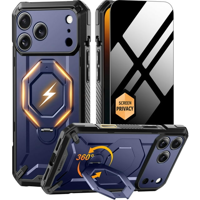 Funda TONGATE para iPhone 17 Pro Max con soporte y protector