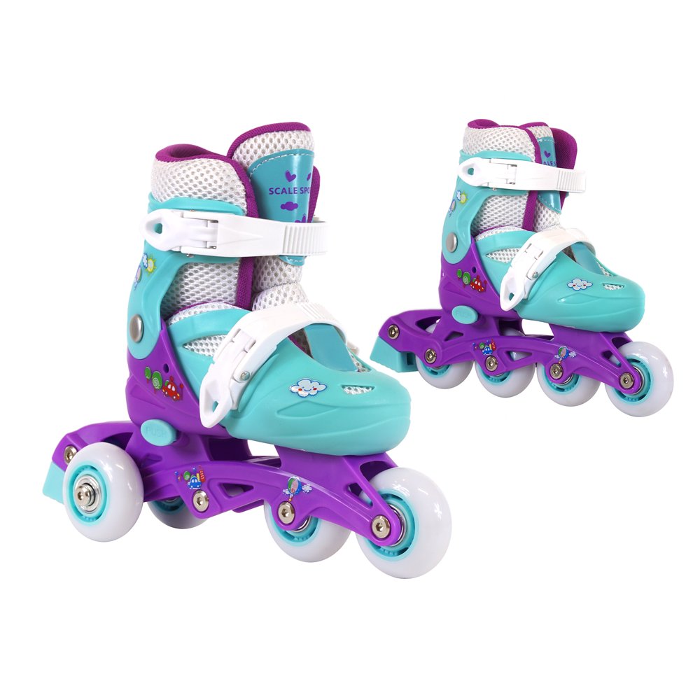 Kids Training Adjustable Skates Combo 2 In 1 For Boys And Girls Perfect