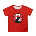 thumbnail image 1 of T-shirt à Manches Courtes pour Filles, Col Rond, Coupe Décontractée, Basique, 1 of 4