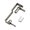 large silver, variant on Swing Door Hinge Set, Stainless Steel Double Action Hardware for Interior Cafe and Room Divider Door Installations
